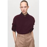 Mango gebreide trui donkerrood