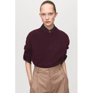 Mango gebreide trui donkerrood