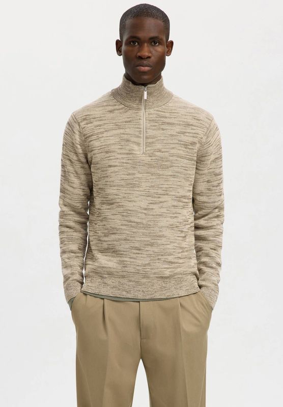 SELECTED HOMME gebreide trui taupe