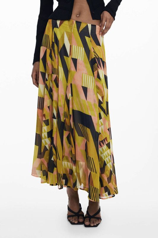 Christian Lacroix - Rok - Geometrische Vormenprint - Knielang - Gerecycled Polyester