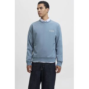Jack & Jones - Jjedetroit Sweat Crew Neck - Trui - Blue Mirage - Mannen