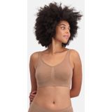 Bamboo Basics niet-voorgevormde naadloze bh top Nova met bamboe (set van 2) beige