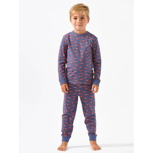 Little Label pyjama met all over print blauw/rood