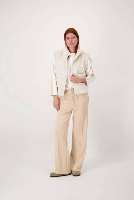 Zusss - Faux Fur Gilet - Beige