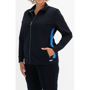 Sjeng Sports Plus Size trainingsjack Ayliz donkerblauw