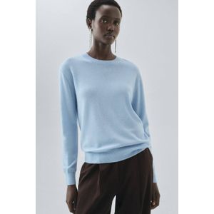 MANGO - SERRANO - Trui - Lichtblauw - Knitwear - Lange Mouw