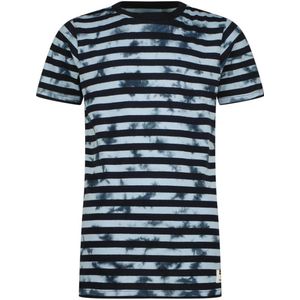 Vingino gestreept T-shirt donkerblauw/lichtblauw