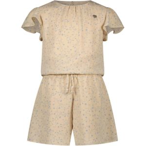 Le Chic playsuit KOBUS met all over print beige/lichtblauw