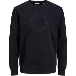 JACK & JONES PLUS SIZE sweater JJLEE Plus Size met printopdruk zwart