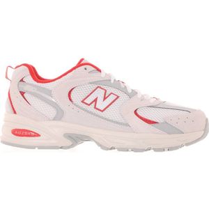 New Balance 530 sneakers wit/lichtroze/rood reflecterend