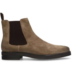 Manfield suède chelsea boots taupe