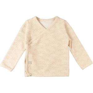 Yumi Baby longsleeve met overslag Waves Hazelnut