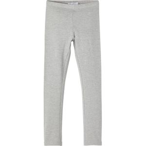 NAME IT KIDS gemêleerde legging NKFDAVINA grijs melange