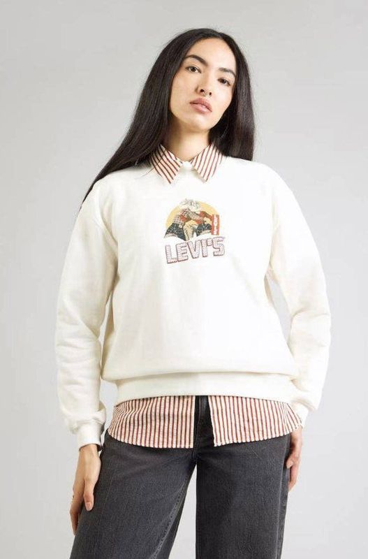 LEVI'S - COLLINS - Sweatshirt - Cappuccino - Rood - Zwart - Wit