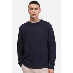 Redefined Rebel fijn gebreide trui donkerblauw