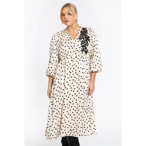 Jurk DOTTY - Zwart - A-lijn Jurk