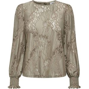 JDY jersey top JDYDANIELLA taupe