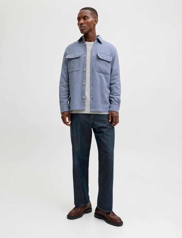 JACK & JONES PREMIUM overshirt blauw