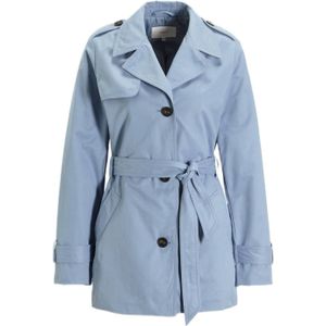 s.Oliver trenchcoat jas lichtblauw