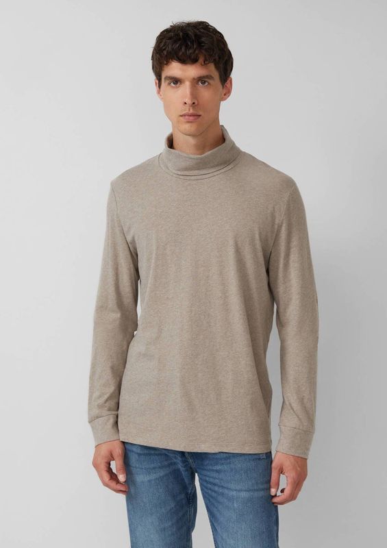 s.Oliver - Longsleeve - Dark Stone Beige - Met Col