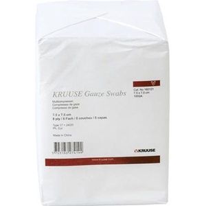 Kruuse Gaaskompres Hydrofiel - 7,5 x 7,5 cm - 100 stuks