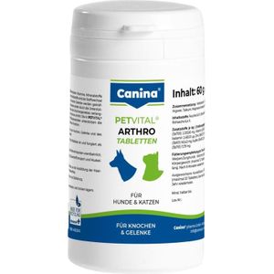 Canina - Petvital Arthro Tabletten - Ondersteuning Botten en Gewrichten - 60 Stuks