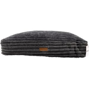 Buckz Corduroy Hondenmand Leo - Grijs - M