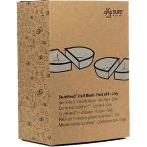 SureFeed Voerbak half - 4x - Grijs