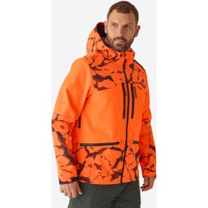 Softshelljas voor jagen 500 fluo oranje