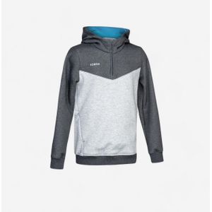 Hockey trui met capuchon kind fh500 grijs