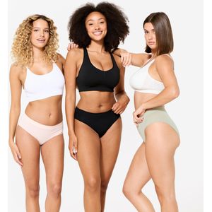 Set van 3 naadloze slips voor dames
