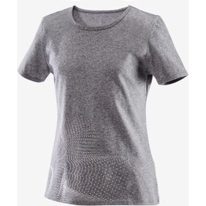 Basic t-shirt voor kinderen donkergrijs met opdruk