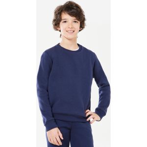 Sweater kinderen uniseks met ronde hals donkerblauw