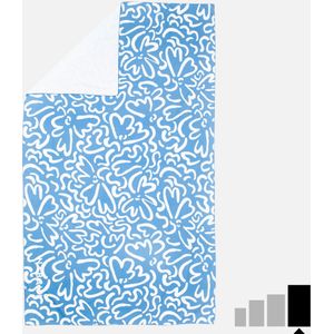 Microvezel handdoek met print maat xl 110 x 175 cm