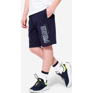 Katoenen kindershort marineblauw