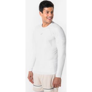 Basketbalondershirt nba heren/dames lange mouwen wit