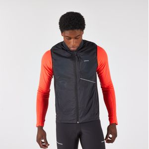 Hardloopjack sl 500 heren mouwloos warm zwart