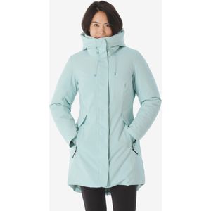 Waterdichte wandelparka nh500 voor dames groen