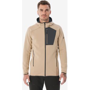 Fleece jas mh500 voor heren full zip beige