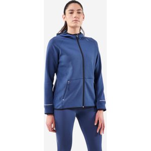 Warme hardloopjas dames run 500 blauw