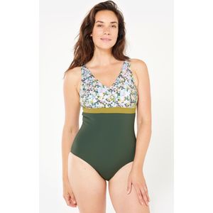 Damesbadpak voor zwemmen grote cupmaat mia print