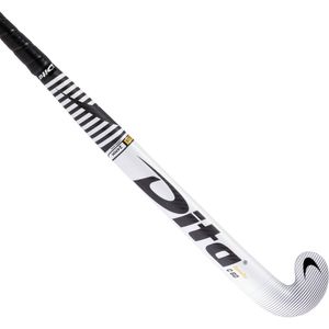 Hockeystick compotec c60 low bow, 60% carbon wit/zwart