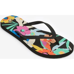 Teenslippers 120 azae dames zwart en multicolor