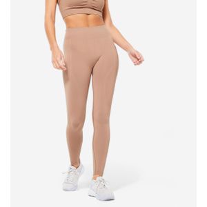 Naadloze booty lift legging voor dames bruin