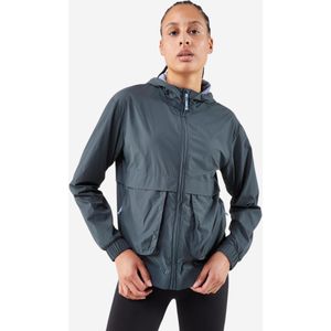 Windjack voor hardlopen dames run 500 wind groen