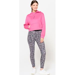 Croptop damessweater voor cardiofitness roze