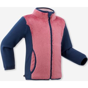 Fleecevest voor skiën/sleeën voor peuters midwarm roze
