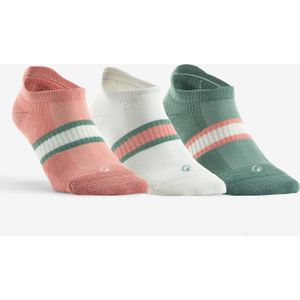 Lage sportsokken rs 500 roze/wit/groen motief