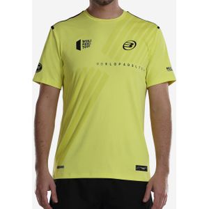 Padel t-shirt met korte mouwen logro geel