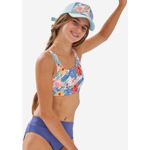 Bikinitop voor meisjes lana 500 high neck glory wit